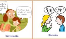 Diferencia entre la conversación y la discusión