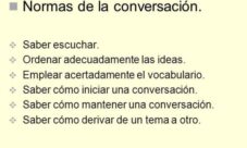 Normas de la conversación
