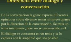 Diferencias entre dialogo y conversación